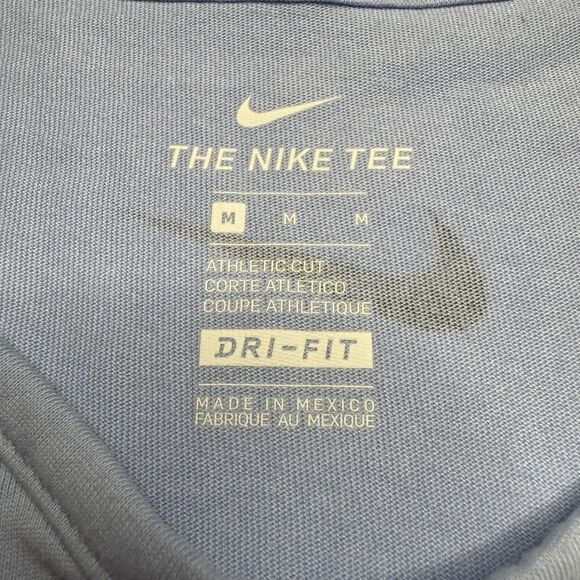 The Nike Tee Size Medium DRI-FIT Tank Athletic Fit Light Blue Running Tennis Gym - Picture 9 of 9
